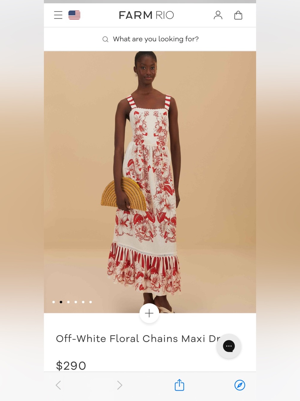 Floral Chains Farm Rio Maxi Dress